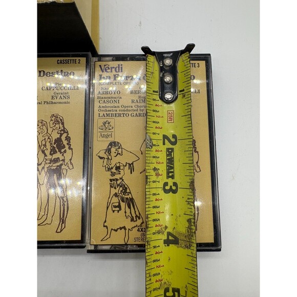 Verdi La Forza del Destino Complete Opera 3x Cassettes Arroyo Bergonzi Angel - Picture 7 of 9